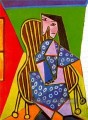 Femme assise dans un fauteuil 1919 Cubisme